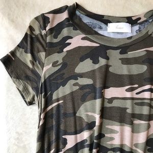Camo tshirt dress